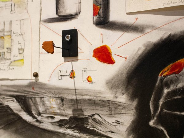  Étude/ Study n°2 pour Dù nyùrä - Ce qui brûle doucement 